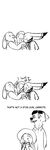  2016 anthro black_and_white blush bonnie_hopps canine clothed clothing comic dialogue disney english_text eyewear female fox gun hat jack_savage judy_hopps lagomorph male mammal monochrome nick_wilde rabbit ranged_weapon replytoanons shotgun simple_background stu_hopps sunglasses text weapon white_background zootopia 