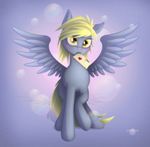  2014 blonde_hair derpy_hooves_(mlp) equine feathered_wings feathers female feral friendship_is_magic fur grey_feathers grey_fur hair hooves letter looking_at_viewer mail mammal my_little_pony nude pegasus shaadorian solo standing wings yellow_eyes 