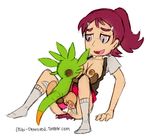  breasts chespin chibi-depraved clothed clothing cum cum_inside drooling duo female human interspecies male male/female mammal nintendo nude partially_clothed pok&eacute;mon pok&eacute;philia saliva sex video_games 