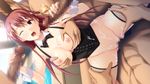  1girl 4boys anal animal_ears breast_grab brown_hair bunny_ears bunny_girl censored cowgirl_position cum cum_on_breasts cum_on_hair cum_on_lower_body cum_on_upper_body double_handjob facial fake_animal_ears fishnet_stockings fishnets gangbang girl_on_top group_sex guilty handjob hetero indoors leg_grab long_hair mosaic_censoring mound_of_venus multiple_boys multiple_penises nipples open_mouth pool purple_eyes rape sex stockings toriko_no_kusari vaginal wink yunoki_mio 