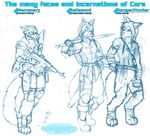 2015 armor cat clothed clothing cora_valion feline frostwyrm102 gun hair male mammal melee_weapon ranged_weapon shield sword weapon 