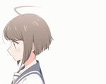  ^_^ ahoge animated animated_gif brown_hair closed_eyes danganronpa grey_background grey_eyes naegi_komaru open_mouth parted_lips portrait raised_eyebrows school_uniform serafuku shirakino short_hair simple_background smile solo zettai_zetsubou_shoujo 