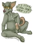  anthro balls barefoot buckteeth circumcised cum english_text erection eyewear goggles grey_balls humanoid_penis league_of_legends male mammal nude penis polarpandemonium rat rodent sitting solo teeth text twitch video_games 