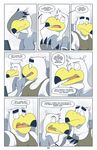  angry anti_dev avian ayden_(brogulls) bailey_(brogulls) bird brogulls_(comic) clothed clothing comic duo english_text seagull simple_background text 