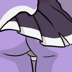  2016 animated anthro breasts butt candycorpse clothed clothing dragon eastern_dragon female heart_a._chicago purple_skin shaking_butt simple_background skirt solo two_tone underwear 