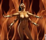  2016 4_arms areola big_breasts bloodfart breasts erect_nipples female humanoid mortal_kombat multi_arm multi_limb nipples nude sheeva shokan video_games 