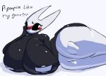 2025 6saw789 absurd_res anthro arachnid areola areola_slip arthropod big_breasts blush breasts digital_drawing_(artwork) digital_media_(artwork) english_text female glistening glistening_body hi_res hollow_knight:_silksong hollow_knight_(franchise) hornet_(hollow_knight) huge_breasts huge_hips huge_thighs hyper hyper_breasts hyper_hips hyper_thighs looking_away nipple_tape nude on_ground pasties seductive shaded simple_background solo spider tape team_cherry text thick_thighs weaver_(hollow_knight) wide_hips