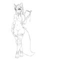  armor book canid canine canis clothed clothing facing_forward fantasy female footwear genitals grimore invalid_tag jewelry line_art magic_user mammal necklace nude royalty sandals shoes suggestive topless unfinished vulva wolf 