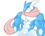 2014 abs amphibian anthro anthrofied biceps big_biceps big_muscles blue_scales colored cute frog front_view greninja half-closed_eyes half-length_portrait light long_tongue looking_away male manly multicolored_scales muscular muscular_male nintendo no_pupils nude pecs pink_tongue pok&eacute;mon pok&eacute;morph portrait scales schwartzgeist serratus shiny_body simple_background snout tongue tongue_out toony triceps two_tone_scales video_games white_background yellow_eyes 