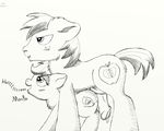  big_mac equine female feral friendship_is_magic horse line_art male male/female mammal monochrome my_little_pony pony scootaloo_(mlp) simple_background white_background zuphyx 