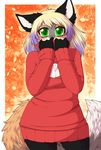  anthro blush canine clothed clothing female fox looking_at_viewer lovelesskiax mammal solo 