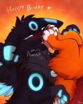 blush blush_lines blushing_at_viewer bodily_fluids canid canine canis cheek_tuft domestic_dog dripping duo eeveelution facial_tuft fan_character feet felid female feral fluffy fluffy_chest fluffy_ears fluffy_tail foot_fetish foot_lick foot_play foot_rub generation_2_pokemon glowing glowing_eyes glowing_markings herding_dog hi_res hybrid licking mammal markings mohitopaw neck_tuft nintendo pastoral_dog pawpads paws pokemon pokemon_(species) raised_paw raised_wings saliva saliva_drip saliva_on_foot saliva_on_tongue saliva_string tail tongue tuft umbreon welsh_corgi wings