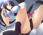  erect_nipples haganef highschool_dxd himejima_akeno no_bra pantsu seifuku 
