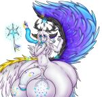 angel anthro ball_markings balls big_balls big_butt big_penis black_sclera blue_eyes butt canid canine demon elysios feathered_wings feathers femboy flaccid foreskin fur genital_markings genitals grey_body grey_fur grey_hair hair holding_scarf horn huge_balls huge_butt huge_penis humanoid_genitalia humanoid_penis hybrid hyper hyper_balls hyper_butt hyper_genitalia hyper_penis key long_hair male mammal markings penis penis_markings pubes scarf solo vein veiny_balls wings xelios_(elysios)