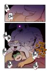 1_eye 2_mouths absurd_res anal anal_penetration anthro anthro_penetrated azz_(t0l0k) backsack balls balls_on_butt bilateral_penetration black_hair blonde_hair blush bodily_fluids bowen_(t0l0k) butt comic dragon_koopa elemental_creature elemental_humanoid english_text erection from_behind_position fucked_silly fungi_fauna fungi_humanoid fungus fur genitals glowing glowing_eyes green_body group group_sex hair heart_symbol hi_res humanoid humanoid_on_anthro humanoid_penetrating humanoid_penetrating_anthro koopa leg_grab looking_pleasured lying male male/male male_on_bottom male_on_top male_penetrated male_penetrating male_penetrating_male mario_bros moan monster multi_mouth muscular mushroom mushroom_humanoid nintendo nipples on_bottom on_front on_top open_mouth penetration penile penile_penetration penis_in_ass purple_eyes scalie sex sharp_teeth speech_bubble spores sweat t0l0k tail tan_body tan_fur teeth text threesome tongue tongue_out trio yellow_body