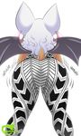  2016 anthro bat big_butt butt female mammal omegasunburst rouge_the_bat solo sonic_(series) wings 