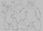  2016 animal_genitalia balls black_and_white brother brother_and_sister claws digital_drawing_(artwork) digital_media_(artwork) duo erection female front_view grey_background kangaskhan male monochrome nintendo nude penis pok&eacute;mon pussy sheath sibling simple_background sister sketch video_games yaroul 