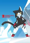  2016 anthro cat clothed clothing faith_connors feline female fur furrification gloves looking_away mammal mirror&#039;s_edge multicolored_fur solo text two_tone_fur tysontan video_games 