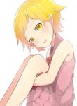  1girl blonde_hair child kiss-shot_acerola-orion_heart-under-blade monogatari_(series) short_hair tagme yellow_eyes 