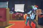  anthro clothing digital_media_(artwork) fan_character female maid_uniform my_little_pony radicalweegee rainbow_dash_(mlp) uniform wagram wagtwins waiter wide_hips wingbella 