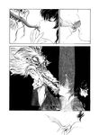  asian comic dragon duo eastern_dragon eyes_closed female forked_tongue french_kissing human kissing male male/female mammal scalie sharp_teeth teeth tongue utatane_hiroyuki whiskers 