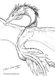 2002 chris_sawyer dragon ear_frills flying frill horn scalie western_dragon wings 