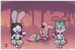  absurd_res after_sex anais_watterson anthro bodily_fluids border breasts bunny_(ajmarekart) cartoon_network cum cum_drip cum_in_vagina cum_inside dripping elinor_rabbit elinor_wonders_why female flower_accessory food fruit genital_fluids genitals grass_skirt group hi_res lagomorph leporid mammal markings mr_harinezumi nipples nude pbs plant rabbit the_amazing_world_of_gumball tribal tribal_markings trio vulva white_border 