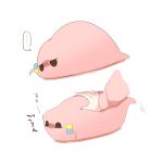  ... 1girl bocchi_the_rock! commentary_request cube_hair_ornament disembodied_hand gotoh_hitori gotoh_hitori_(tsuchinoko) hair_ornament jitome rebecca_(keinelove) simple_background spoken_ellipsis upside-down white_background 