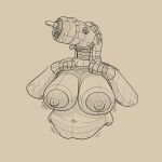 1:1 2025 absurd_res aeromorph aircraft anthro belly big_belly big_breasts breasts charlotte_(panzerschreckleopard) clothed clothing clothing_lift dark_nipples deep_navel female flashing flashing_breasts hi_res living_aircraft living_machine living_vehicle looking_at_viewer machine monochrome navel p-47 p-47_thunderbolt panzerschreckleopard shirt shirt_lift solo sweater tongue tongue_out topwear vehicle
