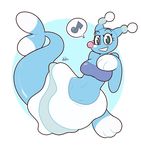  anthro anthrofied blue_body breasts brionne cute female kilinah looking_at_viewer mammal marine musical_note navel nintendo pinniped pok&eacute;mon seal solo video_games 