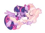 bracelet cuddling duo equid equine evangeline/augustin eyewear female female/female feral friendship_is_magic glasses hasbro hi_res horn horn_jewelry horn_ring hug jewelry mammal my_little_pony mythological_creature mythological_equine mythology ribbons ring_(jewelry) simple_background twilight_sparkle_(mlp) vector_art winged_unicorn wings