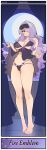  1girl absurdres bare_arms bare_legs bare_shoulders barefoot black_bra black_nightgown black_panties bra breasts camilla_(fire_emblem) cleavage closed_mouth clothes_lift collarbone copyright_name curtains dated dekura dress dress_lift english_commentary feet fire_emblem fire_emblem_fates full_body full_moon hair_over_one_eye highres indoors large_breasts legs lifting_own_clothes long_hair looking_at_viewer moon nail_polish navel night nightgown panties parted_bangs purple_eyes purple_hair purple_nails skindentation smile solo standing stomach swept_bangs toenail_polish toenails toes twitter_username underboob underwear very_long_hair wavy_hair 
