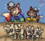 "honest"_john_foulfellow 3_toes anthro backscratcher black_eyebrows black_nose blush brown_body brown_fur canid canine cheek_tuft claws clothed clothed_anthro clothed_male clothing dipstick_tail domestic_cat duo eyebrows eyes_closed facial_tuft feet felid feline felis foot_fetish foot_focus fox fruitgems fur fur_tuft gideon_(pinocchio) grey_clothing grey_hat grey_headwear hat headgear headwear laugh male mammal markings motion_lines multicolored_body multicolored_fur open_mouth open_smile pink_tongue pinocchio red_body red_fur restraints smile stirrup_footwear stocks tail tail_markings teeth tickle_fetish tickle_torture tickling tickling_feet toe_claws toes tongue tuft whiskers white_body white_fur white_inner_ear white_tail_tip