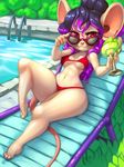 2016 anthro big_breasts breasts cleavage clothed clothing female mammal mouse navel rodent smile solo swimsuit thefuckingdevil under_boob 
