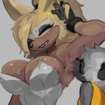 1:1 2026 accessory anthro armpit_fetish armpit_lick armpit_play bakushin_armpit_gif big_breasts black_nose blonde_hair bodily_fluids breasts canid canine canis cleavage clothed clothing duo eyelashes eyes_closed fangs female gloves grey_background hair hair_accessory hairband handwear hi_res idw_publishing lemur leotard licking long_hair mammal murlbius primate raised_arm sega shirt short_hair simple_background sonic_the_hedgehog_(comics) sonic_the_hedgehog_(idw) sonic_the_hedgehog_(series) strapless_clothing strapless_leotard strepsirrhine sweat tangle_the_lemur tank_top teeth tongue tongue_out topwear whisper_the_wolf white_hair wolf