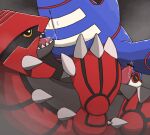 2015 4_fingers 69_position aquatic black_markings blue_body blush bodily_fluids censor_bar censored cetacean claws cunnilingus digital_drawing_(artwork) digital_media_(artwork) dripping duo erection eyes_closed female feral feral_on_feral fin fingers generation_3_pokemon genital_fluids genitals groudon ineffective_censorship kyogre legendary_pokemon male male/female mammal markings nintendo oral penis pokemon pokemon_(species) precum precum_drip red_body red_markings scalie sex spikes spikes_(anatomy) tapering_penis tongue vaginal vaginal_fluid_drip vaginal_fluid_string vaginal_fluids vaginal_fluids_on_tongue waniharu yellow_eyes