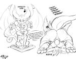 3_toes 4_fingers annoyed anthro bragging domestic_cat dragon duo english_text face_fucking feet felid feline felis female fennephilim_fox feral fingers heart_symbol hi_res imperial_dragon_(lol) irrumatio league_of_legends male male/female mammal monochrome mythological_creature mythological_scalie mythology oral penile penis_in_mouth riot_games scalie sex sketch slit_penis smolder_(lol) speech_bubble tencent text toes yuumi_(lol)