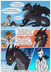2023 5_panel_comic absurd_res anthro being_watched biped black_body black_scales blue_eyes blush bodily_fluids boss_(darkdraconica) canid canine canis clenched_teeth clothed clothing coat collar colored comic crying darkdraconica darky_(darkdraconica) dave_(darkdraconica) desperation dialogue digital_drawing_(artwork) digital_media_(artwork) dragon english_text european_mythology female feral fox fur group growling hand_on_face hi_res horn inside larger_feral looking_at_another looking_through looking_through_window male mammal membrane_(anatomy) membranous_wings motion_lines multiple_scenes mythological_creature mythological_scalie mythology orange_body orange_fur page_number patreon quadruped scales scalie size_difference smaller_anthro standing_over tail tears teeth text title topwear trio url western_dragon white_body white_clothing white_coat white_fur white_topwear window wings wolf yellow_eyes
