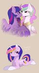  cutie_mark equine eyelashes fan_character feathered_wings feathers female feral friendship_is_magic hair hooves horn looking_at_viewer magnaluna mammal my_little_pony nude pink_eyes pink_feathers pink_hair princess_celestia_(mlp) purple_eyes purple_feathers simple_background smile twilight_sparkle_(mlp) white_background white_feathers winged_unicorn wings 