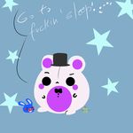  2016 animatronic bear bow_tie chibi cute duo five_nights_at_freddy&#039;s funtime_freddy_(fnafsl) hat hiyoko lagomorph machine male mammal puppet puppet_bonnie_(fnafsl) rabbit robot simple_background sister_location star video_games 