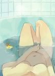  1girl amiami bathing bathtub breasts female female_pov indoors masturbation navel no_nipples nude original partially_submerged pov rubber_duck solo water wet 