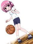  1girl basketball child minato_tomoka pink_hair rou-kyuu-bu! short_hair solo tagme yason_shain 