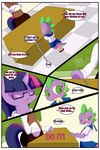  2016 absurd_res anthro comic dragon earth_pony english_text equine eyewear feathers friendship_is_magic glasses hi_res horn horse mammal my_little_pony pony saurian_(artist) scalie spike_(mlp) text twilight_sparkle_(mlp) unicorn winged_unicorn wings 