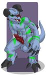  balls claws cum deathclaw fallout frozen_over horn looking_at_viewer male penis solo tongue video_games 
