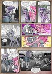  2016 anon armpits blue_hair clothed clothing comic cutie_mark dialogue earth_pony english_text equine fan_character feathered_wings feathers female feral fluttershy_(mlp) friendship_is_magic frown fur green_eyes hair hi_res horn horse human hybrid inside limestone_pie_(mlp) mammal mascara_(oc) maud_pie_(mlp) monochrome multicolored_hair my_little_pony panties pegasus pencils_(artist) pink_fur pinkie_pie_(mlp) pony princess_celestia_(mlp) purple_eyes purple_fur purple_hair red_eyes satyr smile text underwear winged_unicorn wings 