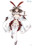  +_+ 1girl absurdres animal_ears apron ass_visible_through_thighs bare_shoulders black_choker black_garter_belt black_gloves blue_eyes blunt_bangs blush bow bowtie breast_curtains breasts brown_hair buttons chinese_knot chocolate chocolate_syrup choker cleavage copyright_name cup detached_collar detached_sleeves earrings elbow_gloves fake_animal_ears fingerless_gloves flower flower-shaped_pupils food frilled_garter_belt frilled_thighhighs frills full_body garter_belt garter_straps gloves groin hair_ornament hair_rings highres holding holding_cup holding_food holding_tray ice_cream japanese_clothes jewelry large_breasts looking_at_viewer magazine_scan maid maid_apron maid_headdress mismatched_earrings multicolored_hair navel non-web_source official_alternate_costume official_alternate_hairstyle official_art okobo one_eye_closed open_mouth panties parfait pink_pupils platform_sandals playboy_bunny rabbit_ears reaching reaching_towards_viewer red_bow red_bowtie red_hair red_skirt revealing_clothes ribbon-trimmed_panties ribbon_trim rose sandals scan senran_kagura senran_kagura_new_link shiny_skin short_hair short_twintails showgirl_skirt simple_background skirt smile solo standing streaked_hair sundae symbol-shaped_pupils teeth thighhighs toki_(senran_kagura) tongue translated tray twintails underboob underbust underwear upper_teeth_only wa_maid waist_bow white_background white_bow white_flower white_garter_straps white_panties white_rose white_sleeves white_thighhighs wide_sleeves wrist_cuffs yaegashi_nan 