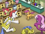  apple_bloom_(mlp) cheerilee_(mlp) classroom crying earth_pony equine feral friendship_is_magic horn horse mammal my_little_pony pegasus pony royal_guard_(mlp) school scootaloo_(mlp) sweetie_belle_(mlp) tears that1andonly unicorn wings 