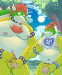 2026 age_difference aged_up anthro anthro_on_anthro areola armband balls beard belly big_penis bodily_fluids body_hair bowser bowser_jr. bracelet breadpanda chest_hair cloud collar comparing comparing_penis day detailed_background duo eyebrows facial_hair father_(lore) father_and_child_(lore) father_and_son_(lore) foreskin frown genitals glans grass hair happy_trail hi_res horn humanoid_genitalia humanoid_penis incest_(lore) jewelry kerchief koopa looking_at_another looking_at_genitalia looking_at_penis male male/male mario_bros musclegut muscular muscular_anthro muscular_male navel neckerchief neckwear nintendo nipple_fetish nipple_piercing nipple_pinch nipple_play nipple_ring nipples non-mammal_balls non-mammal_nipples nude outside overweight overweight_anthro overweight_male parent_(lore) parent_and_child_(lore) parent_and_son_(lore) pec_grab pecs penis penis_grab penis_size_difference piercing pinch plant ponytail pubes ring_piercing scalie shell signature size_difference sky smile son_(lore) spiked_armband spiked_bracelet spiked_collar spiked_shell spikes spikes_(anatomy) standing sun sweat sweatdrop teeth thick_penis tree unretracted_foreskin vein
