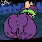 animated anus bodily_fluids bouncing_butt butt chomper_(pvz) cum cumshot digital_media_(artwork) ejaculation electronic_arts elemental_creature flora_fauna g0th1cc genital_fluids genitals hi_res humanoid lips male masturbation micropenis penis pixel_(artwork) pixel_animation plant plants_vs._zombies popcap_games small_penis solo tongue tongue_out