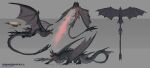 2026 4_horns 5_toes absurd_res aircraft airship ambiguous_feral ambiguous_gender ambiguous_human bent_legs black_body black_claws black_horn black_scales black_spines black_tail breath_powers claws colored concept_art corrupted_dragon_(highguard) cristina_lavina_ferez digital_drawing_(artwork) digital_media_(artwork) directional_arrow dragon duo elemental_manipulation english_description english_text european_mythology extreme_size_difference eyeless feet feral fire fire_breathing fire_manipulation flying grey_background gums hi_res high-angle_view highguard_(game) horn human larger_ambiguous larger_feral long_tail mammal membrane_(anatomy) membranous_wings multi_horn multiple_images mythological_creature mythological_scalie mythology official_art open_mouth red_gums red_wings scales scalie sharp_teeth simple_background size_difference smaller_ambiguous smaller_human solo standing tail teeth text toe_claws toes torn_wing vehicle western_dragon wing_claws wings wyvern